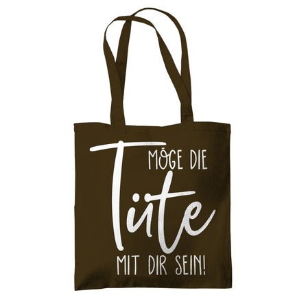 Tragetasche Möge die Tüte mit dir sein!