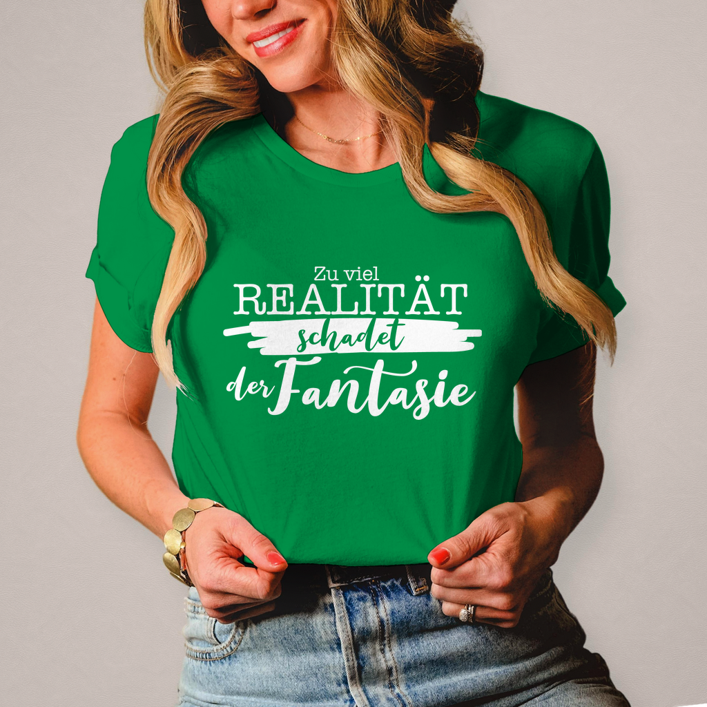 Damen T-Shirt Realität schadet der Fantasie