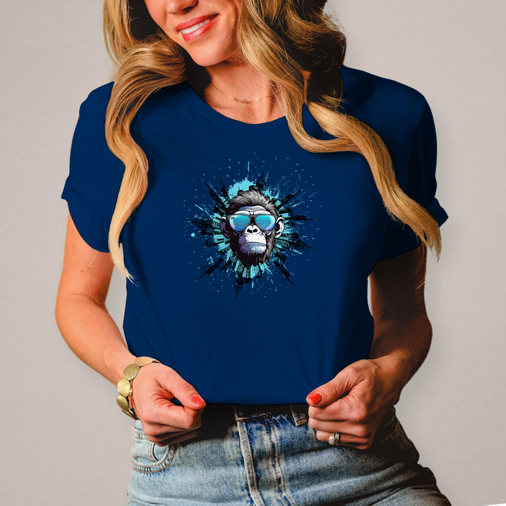 Damen T-Shirt Monkey