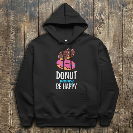 Herren Hoodie Donut worry be happy Boys - Chaos Designs Christoph Kalkbrenner