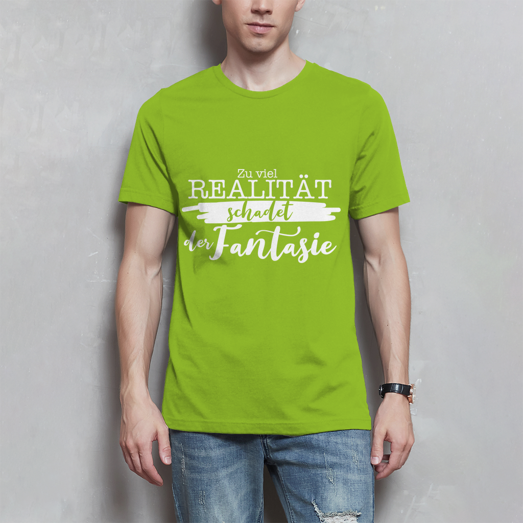 Herren T-Shirt Realität schadet der Fantasie