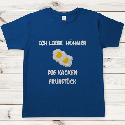 Herren T-Shirt Ich liebe Hühner