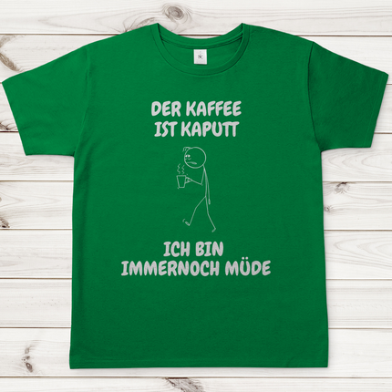 Herren T-Shirt Kaffee Kaputt