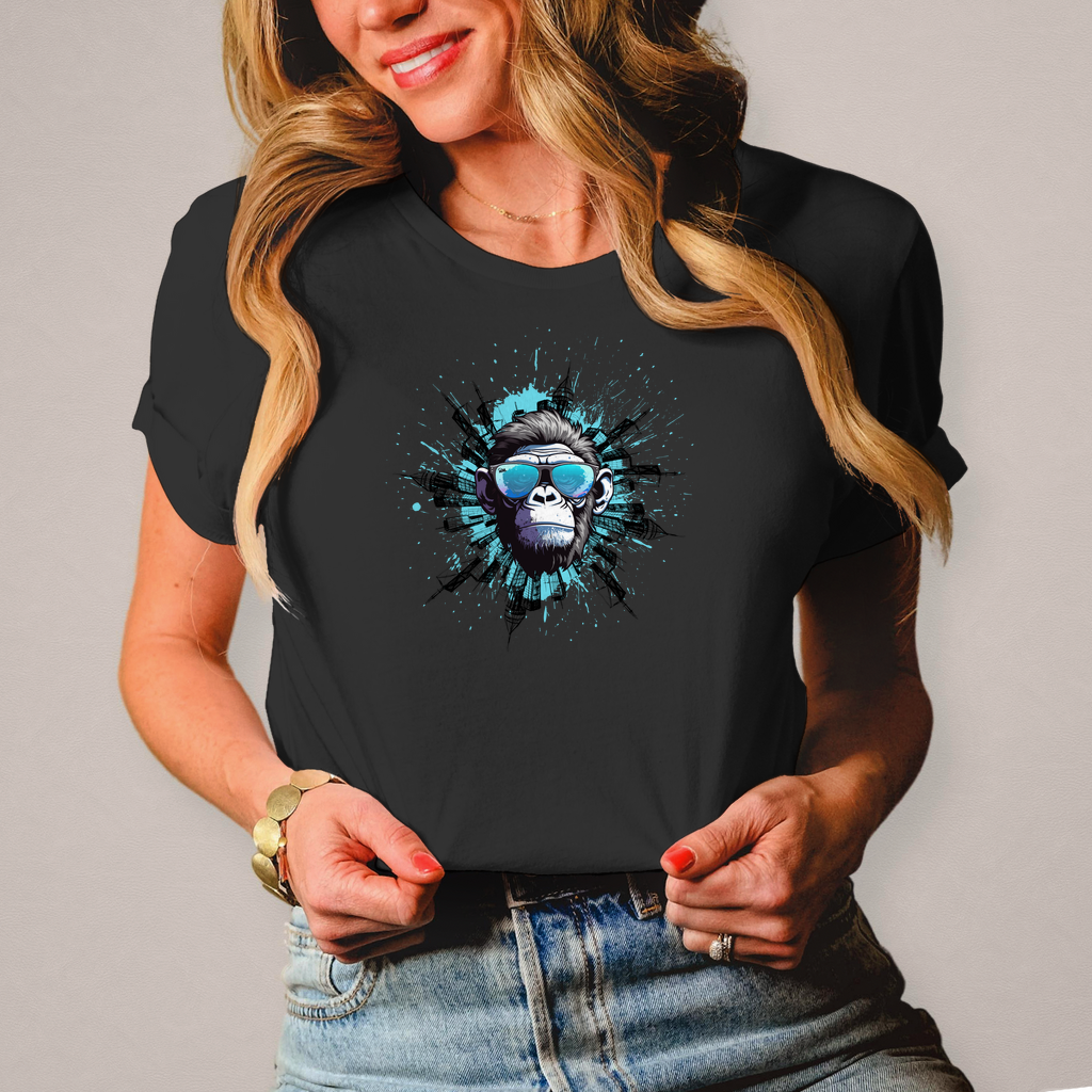 Damen T-Shirt Monkey