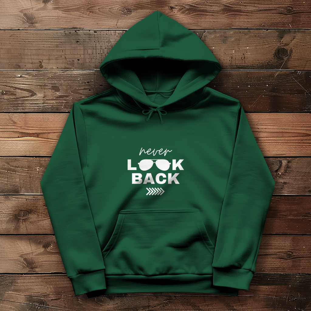 Damen Hoodie Never look  back