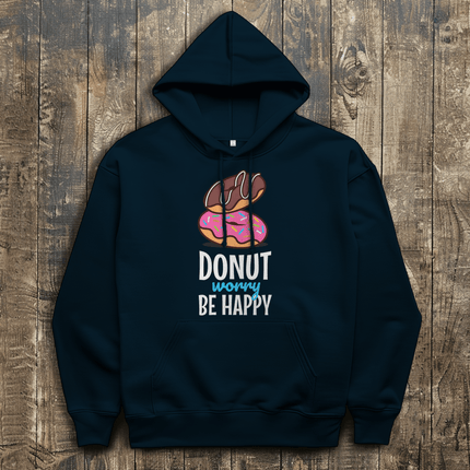 Herren Hoodie Donut worry be happy Boys - Chaos Designs Christoph Kalkbrenner