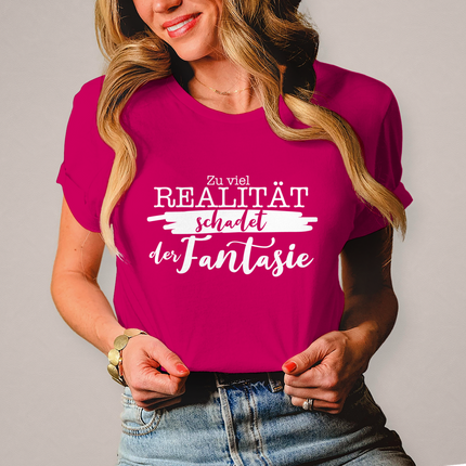 Damen T-Shirt Realität schadet der Fantasie - Chaos Designs Christoph Kalkbrenner