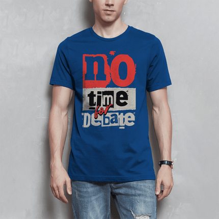 Herren T-Shirt No time for debate - Chaos Designs Christoph Kalkbrenner