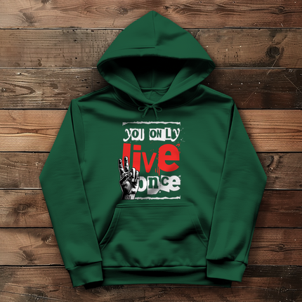 Herren Hoodie You only live once - Chaos Designs Christoph Kalkbrenner