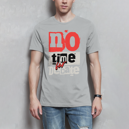 Herren T-Shirt No time for debate - Chaos Designs Christoph Kalkbrenner