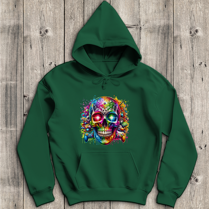 Herren Hoodie Gaming Skull