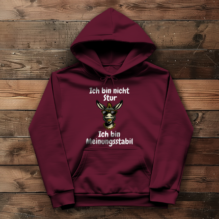 Damen Hoodie Ich bin nicht Stur