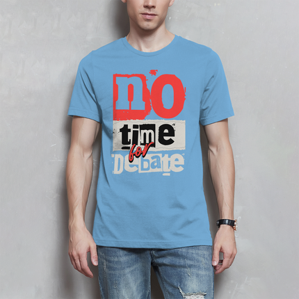 Herren T-Shirt No time for debate - Chaos Designs Christoph Kalkbrenner