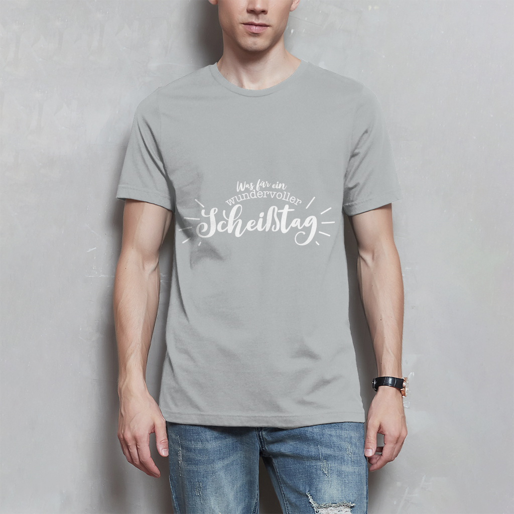 Herren T-Shirt Was für ein wundervoller Scheißtag