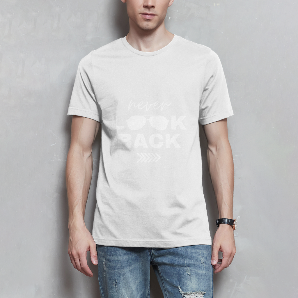 Herren T-Shirt Never look  back