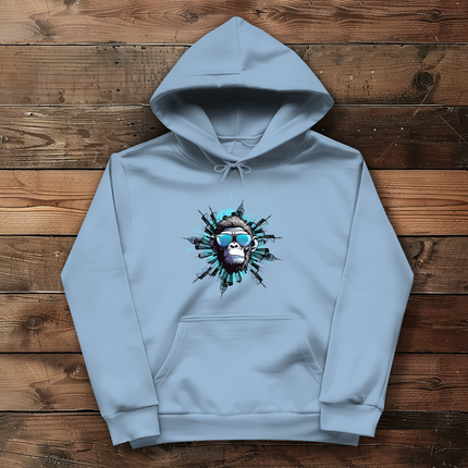 Damen Hoodie Monkey - Chaos Designs Christoph Kalkbrenner