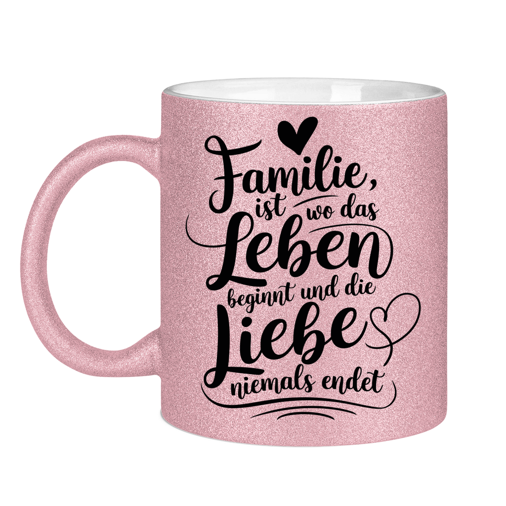 Glitzertasse - Familie