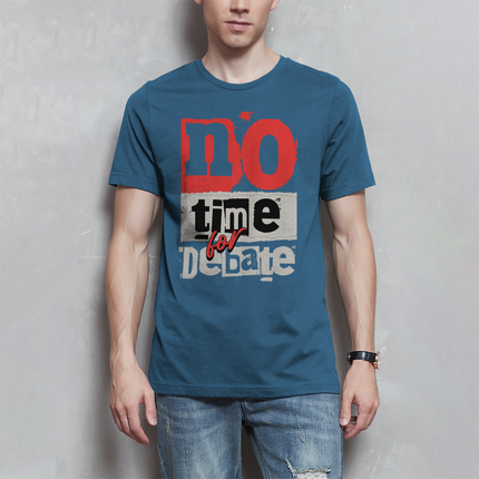 Herren T-Shirt No time for debate - Chaos Designs Christoph Kalkbrenner