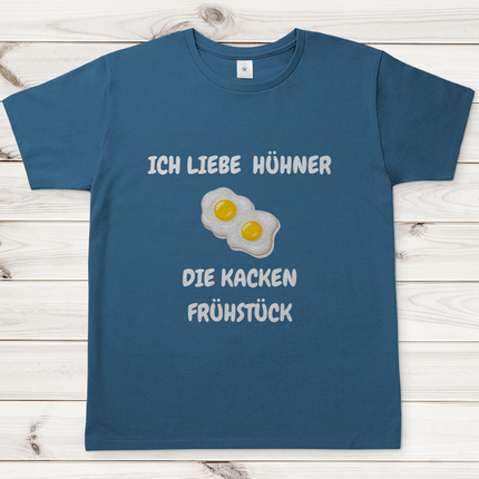 Herren T-Shirt Ich liebe Hühner