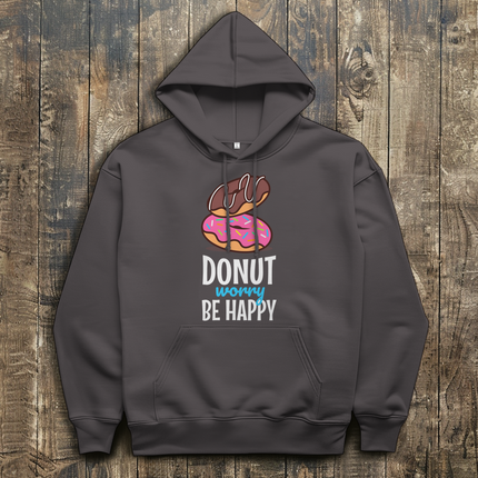 Herren Hoodie Donut worry be happy Boys - Chaos Designs Christoph Kalkbrenner