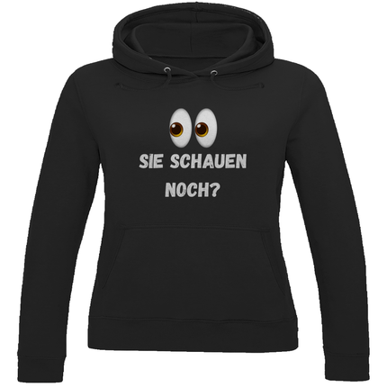 Damen Hoodie Sie schauen noch? - Chaos Designs Christoph Kalkbrenner