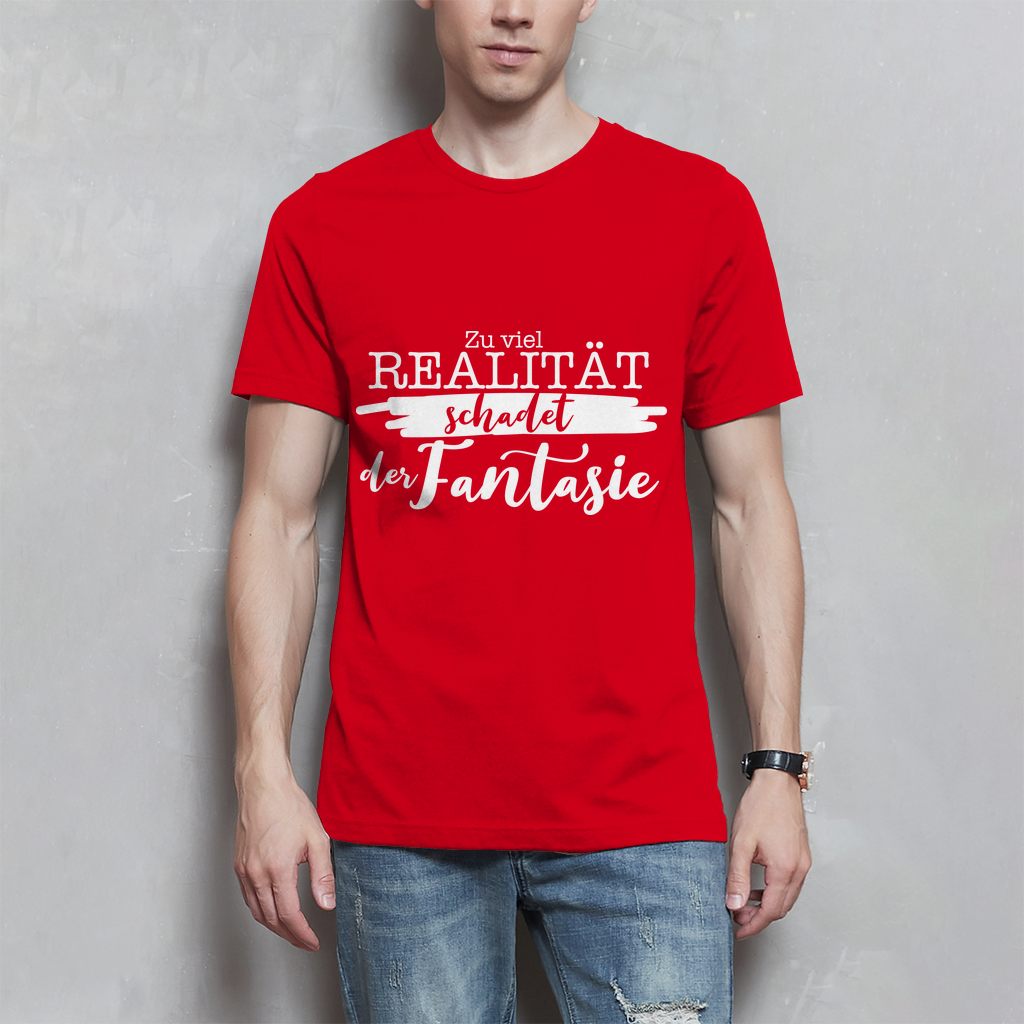 Herren T-Shirt Realität schadet der Fantasie