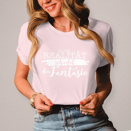 Damen T-Shirt Realität schadet der Fantasie - Chaos Designs Christoph Kalkbrenner