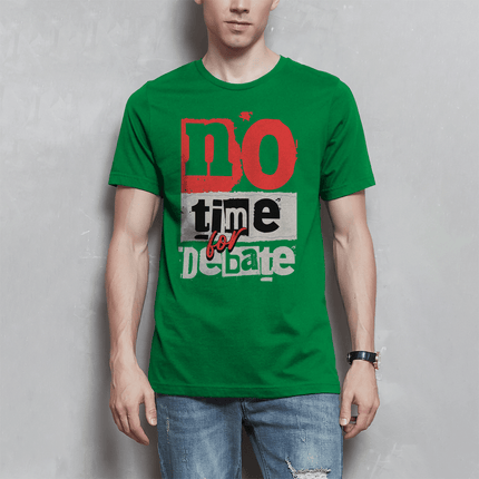 Herren T-Shirt No time for debate - Chaos Designs Christoph Kalkbrenner