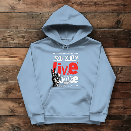 Herren Hoodie You only live once - Chaos Designs Christoph Kalkbrenner